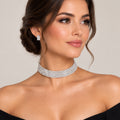 Fashion Bridal Necklace Set with Rhinestone Jewelry