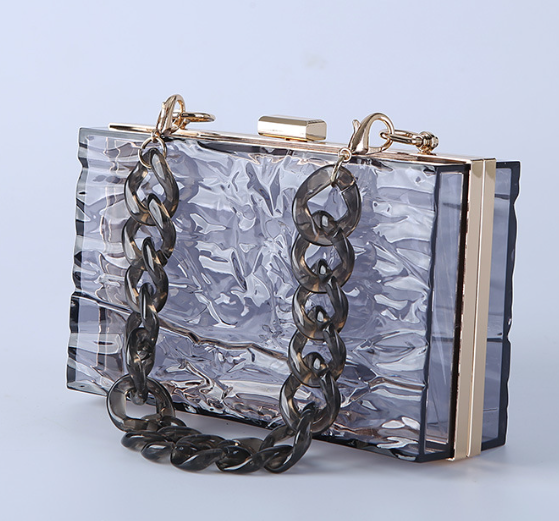 La Minaudière Rigide Effet Glace Craquelée- Maison C&N